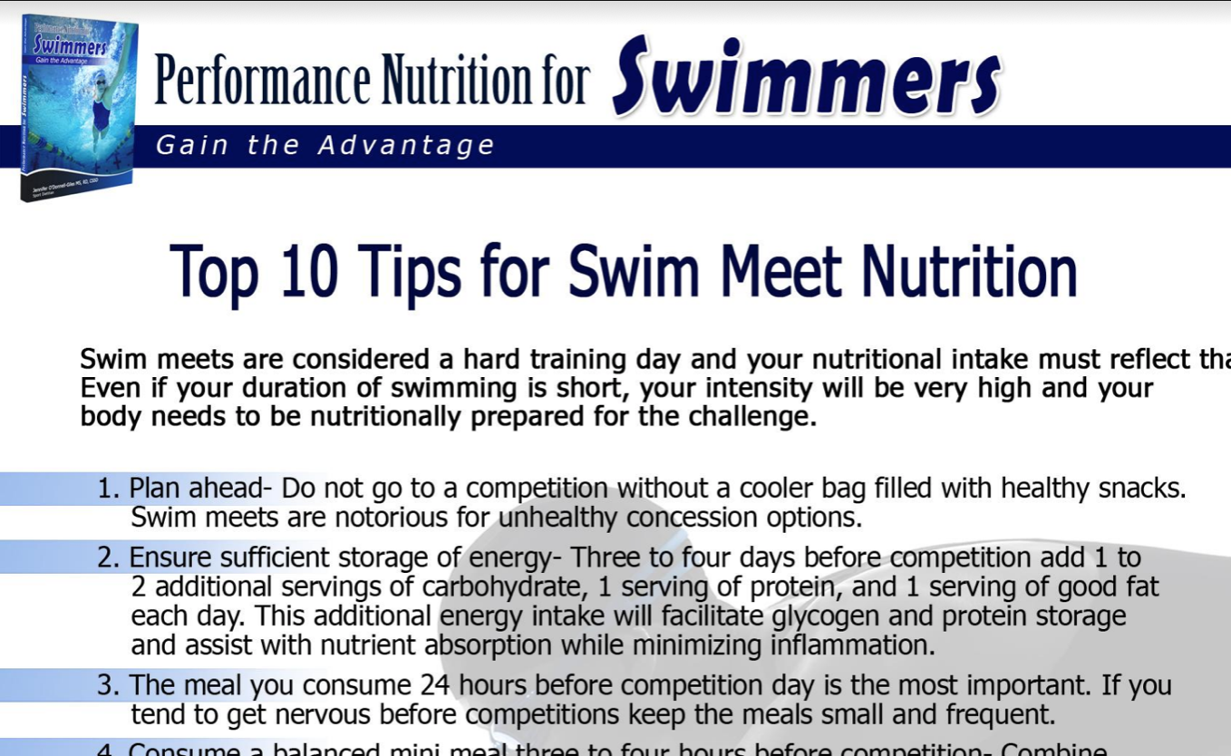 Dive into Swimming Nutrition for Optimal Performance Challenges of