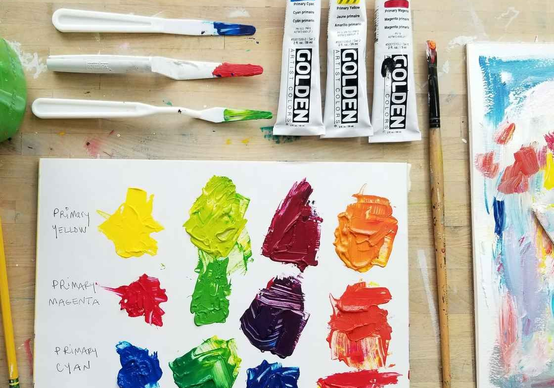 primary colors, color palette, colors, paint, art
