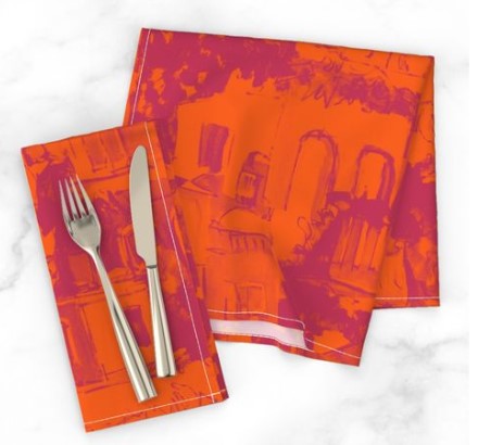 Italian Village dinner napkins