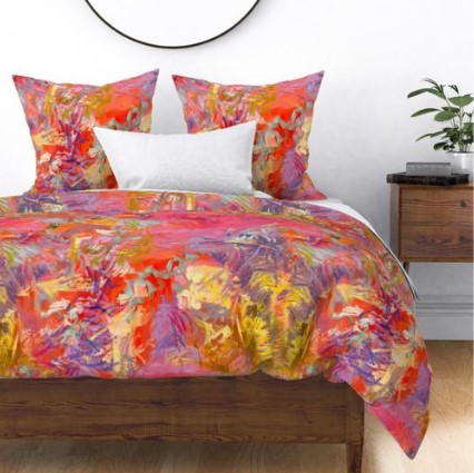 Blooming Moonflower Dream Duvet Cover