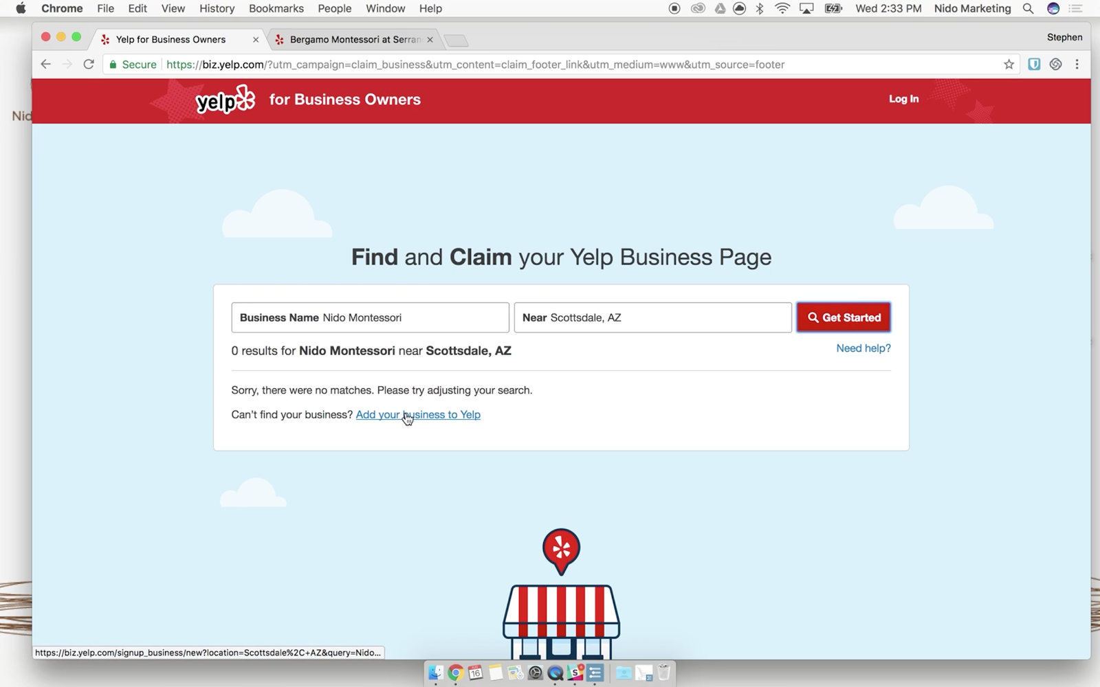 claim business yelp