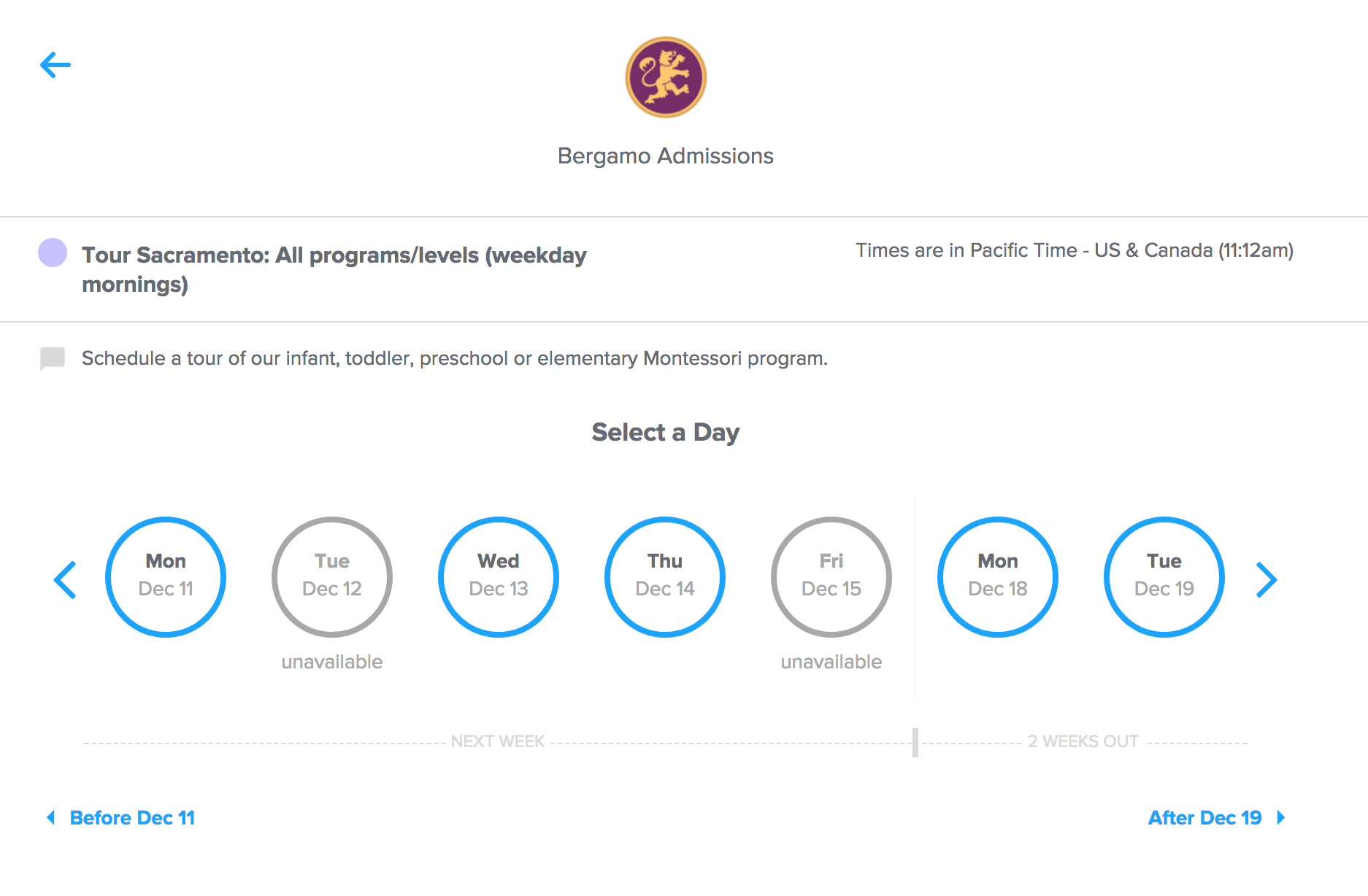 Calendly: Let Parents Schedule a Tour Online for Free